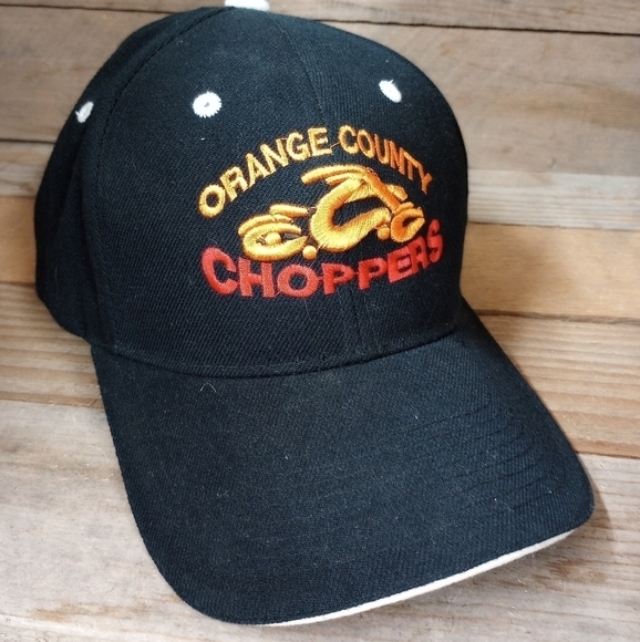 Orange County Choppers Black with Embroidered Logo Strapback Adjustable Hat. - Picture 1 of 9